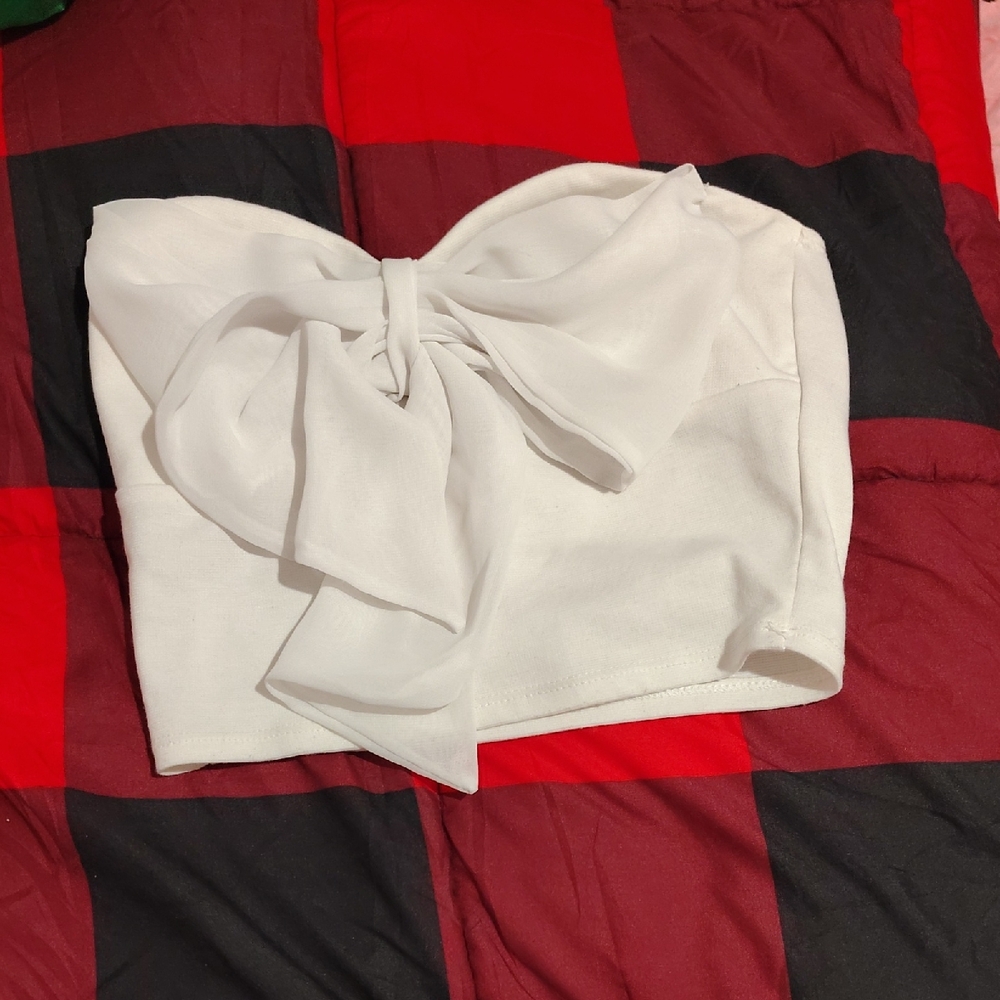 Charlotte Russe Ivory Tube Top